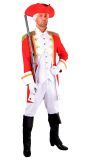 Musketiers jas rood man