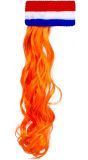 Nederland hoofdband met oranje matje