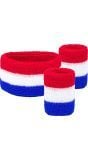 Nederlandse vlag zweetbandjes set