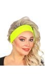 Neon gele 80s hoofdband