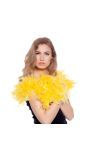 Neon gele luxe veren boa 180cm