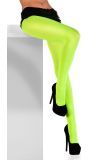 Neon groen panty opaque