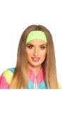 Neon groene retro hoofdband