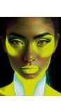 Neon make-up geel