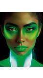 Neon make-up groen