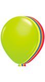 Neon meerkleurige ballonnen 100 stuks