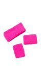 Neon party zweetbandjes roze