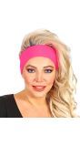 Neon roze 80s hoofdband