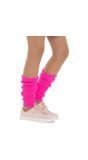 Neon roze beenwarmers foute party