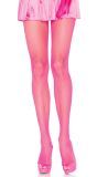 Neon roze elastaan visnet panty