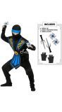 Ninja accessoire set blauw