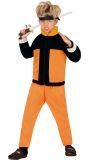 Ninja zwart oranje outfit jongens