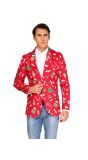 Offstream Men's Colbert Xmas Icons Jacket Rood