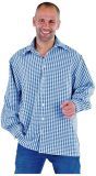 Oktoberfeest blouse heren blauw