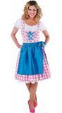 Oktoberfest jurk roze met schort