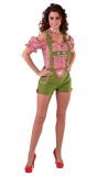 Oktoberfest lederhosen dames groen