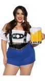 Oktoberfest lederhosen dames plus size