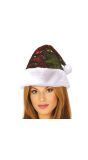 Omkeerbare kerstmuts met pailletten rood groen