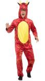 Onesie draak rood