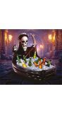 Opblaasbaar koelbad magere hein zwart 100 x 35 cm halloween