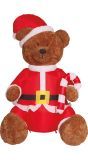 Opblaasbare kerstman bruine beer kerst decoratie