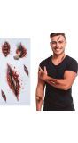 Open wond tattoos halloween 30 x 14 cm