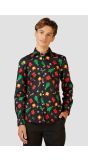 Opposuits Christmas Icons blouse tieners zwart