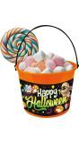Oranje 'Happy Halloween' snoepemmer
