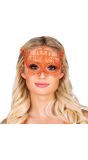 Oranje kroon oogmasker