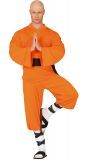 Oranje kung fu outfit mannen