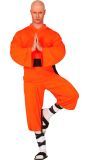 Oranje kung fu outfit mannen