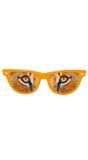 Oranje leeuwenogen bril