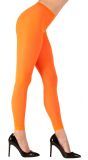 Oranje neon legging One-size-volwassenen