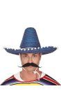 Originele Mexicaanse sombrero blauw