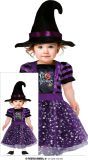 Paarse heksen jurk halloween baby