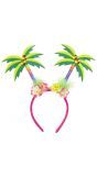 Palmbomen haarband Hawaii glitter