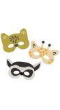 Papieren dieren oogmaskers