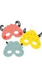 Papieren monster oogmaskers