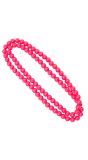 Parelketting neon roze 100cm