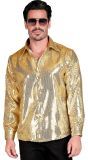 Party blouse gouden pailletten mannen