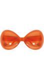 Party bril oversized retro oranje
