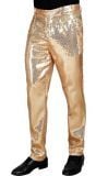 Party broek gouden pailletten mannen