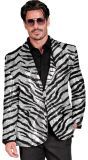 Party colbert zebraprint pailletten mannen