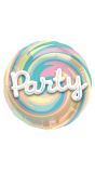 Pastel 3D party folieballon