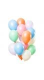 Pastel kleurenmix ballonnen 15 stuks