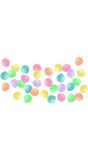 Pastel mini ballonnen gekleurd 50 stuks