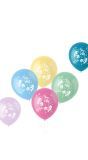 Pastel stay wild skate ballonnen 6 stuks