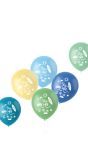 Pastel stay wild surf ballonnen 6 stuks