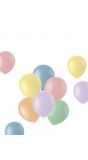 Pastelkleurige ballonnen 10st