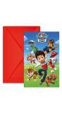 Paw Patrol uitnodigingskaarten